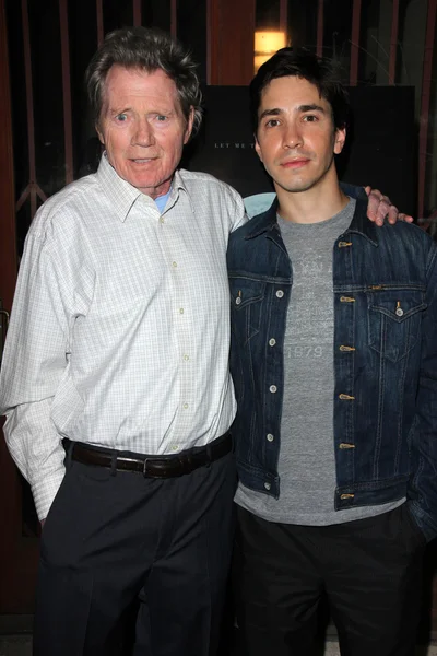 Michael parker och justin long — Stockfoto