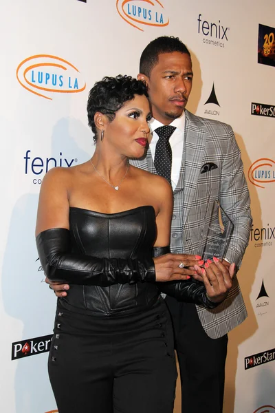 Toni braxton und nick cannon — Stockfoto