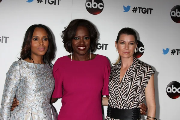 Kerry washington, viola davis és ellen pompeo — Stock Fotó