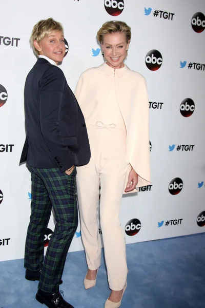 Ellen degeneres i portia de rossi — Zdjęcie stockowe