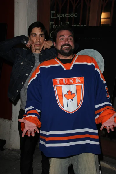 Justin Long e Kevin Smith — Fotografia de Stock