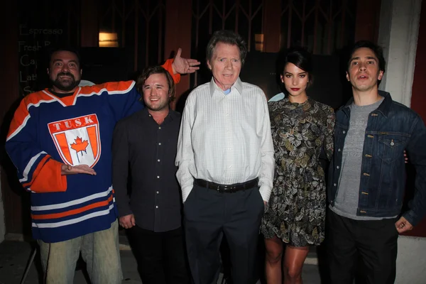 Kevin Schmied, Haley Joel Osment, Michael Parks, Genesis Rodriguez und Justin Long — Stockfoto