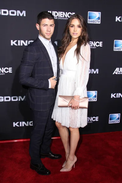 Olivia culpo ve nick jonas — Stok fotoğraf