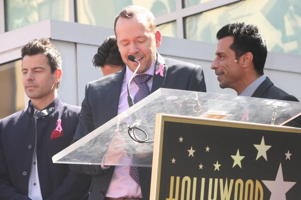 Joey Mcintyre, Jordan Knight, Donnie Wahlberg, Danny Wood e Jonathan Knight — Fotografia de Stock