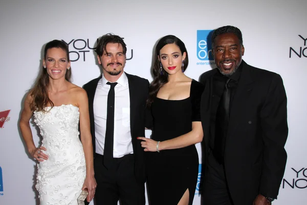 Hilary Swank, Jason Ritter, Emmy Rossum, Ernie Hudson — Stock Photo, Image