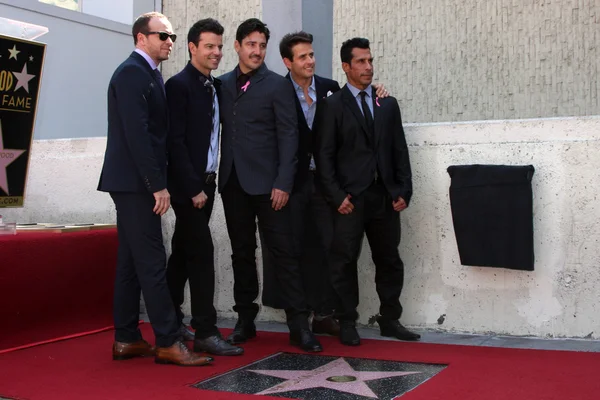 Joey Mcintyre, Jordan Knight, Donnie Wahlberg, Danny Wood y Jonathan Knight — Foto de Stock