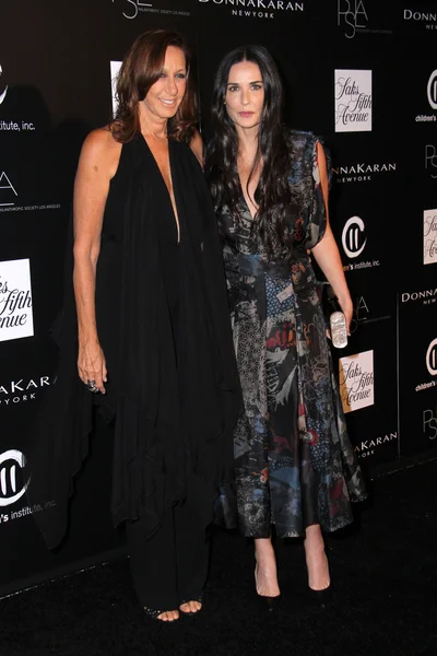 Demi Moore, Donna Karan — Foto Stock