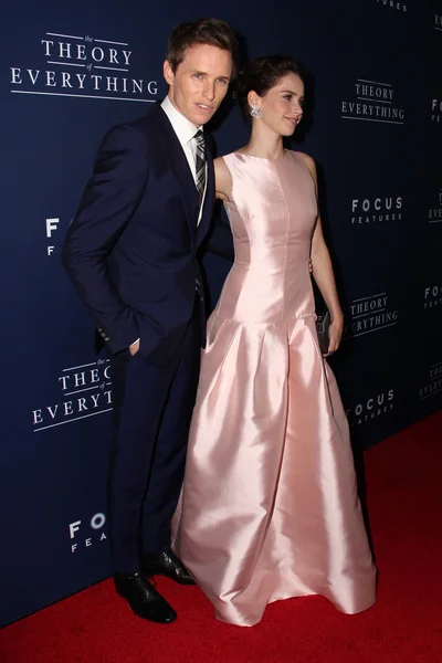 Felicity Jones a Eddie Redmayne — Stock fotografie