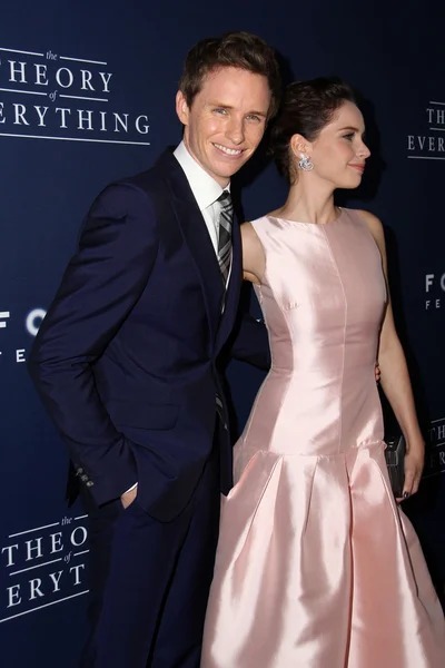 Felicity Jones ve Eddie Redmayne — Stok fotoğraf