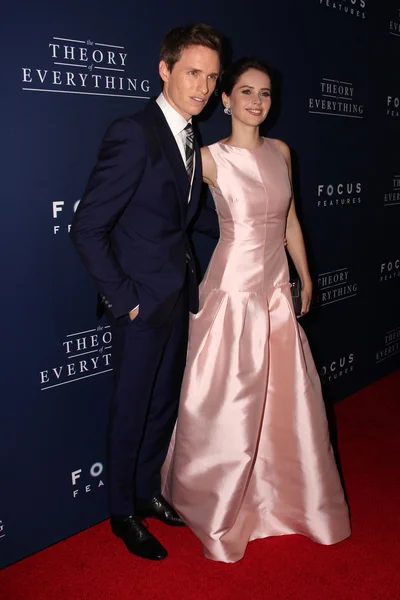 Felicity Jones e Eddie Redmayne — Fotografia de Stock