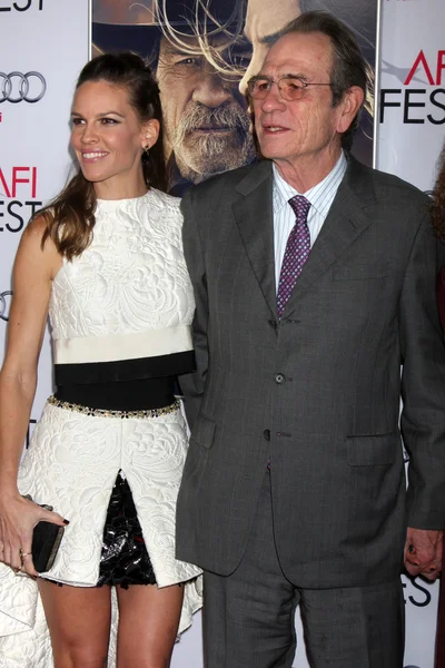 Hilary Swank, Tommy Lee Jones — Stock Photo, Image