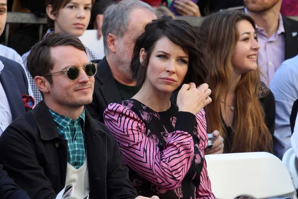 Elijah Wood, Evangeline Lilly — Stock Photo, Image