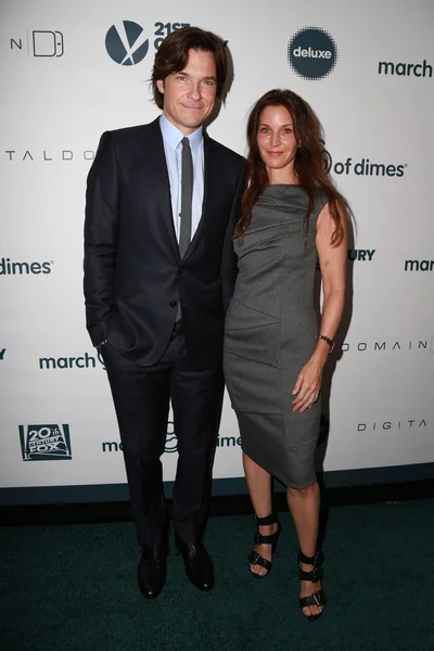 Jason Bateman, Amanda Anka — Zdjęcie stockowe