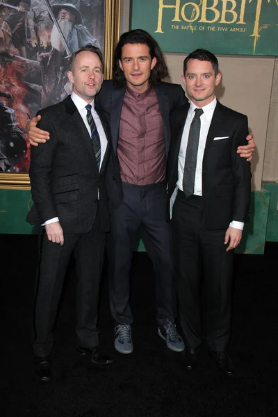 Billy Boyd, Orlando Bloom, Elijah Wood — Stok fotoğraf