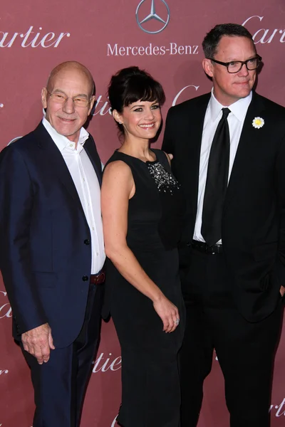 Patrick Stewart, Carla Gugino, Matthew Lillard — Stockfoto