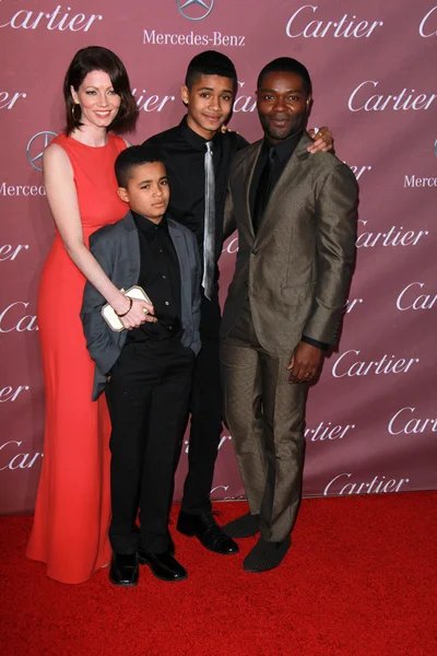 David Oyelowo and family — Stock Photo, Image