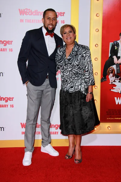 Affion Crockett and mother — Stock Photo, Image