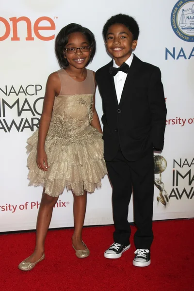 Marsai Martin, Miles Brown — Stock Photo, Image