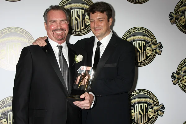 Bill Roe, Nathan Fillion — Stock Photo, Image