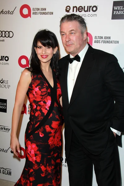 Alec Baldwin, Hilaria Baldwin — Foto de Stock