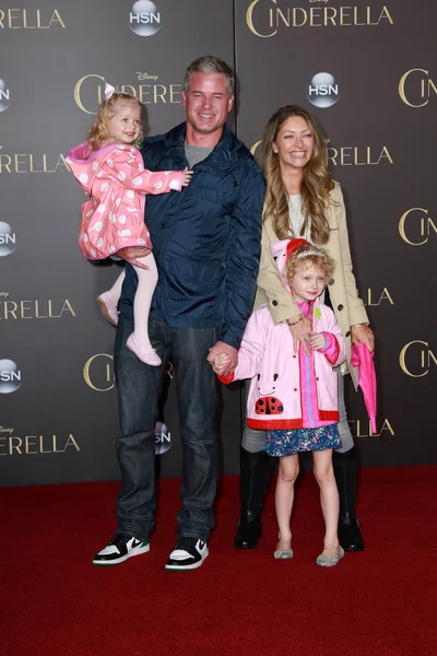 Eric Dane, Rebecca Gayheart, Billie Dane, Geórgia Dane — Fotografia de Stock