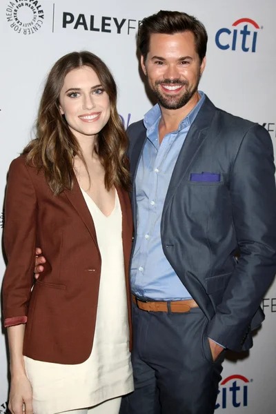 Allison Williams, Andrew Rannells — Fotografia de Stock