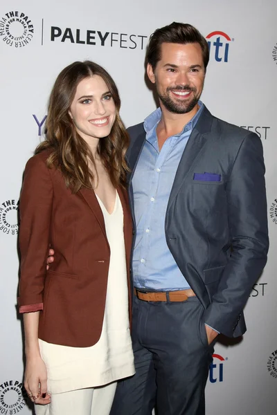 Allison Williams, Andrew Rannells — Fotografia de Stock