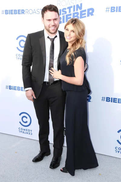 Scooter Braun, Yael Cohen — Stock Photo, Image