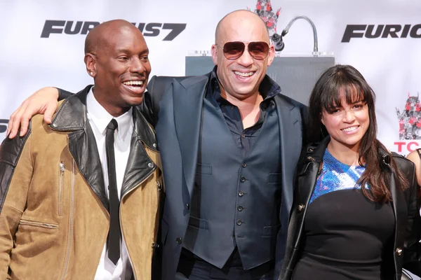 Tyrese Gibson, Michelle Rodriguez, Ludacris, Jordana Brewster — Stok fotoğraf