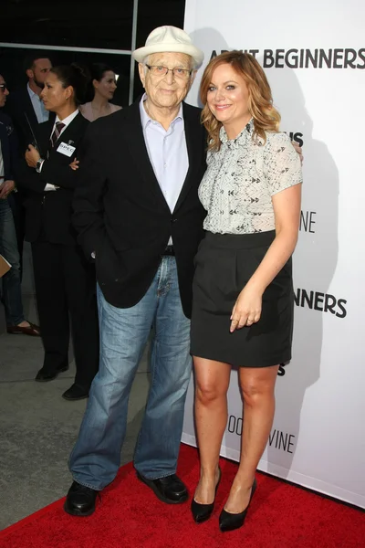 Norman Lear, Amy Poehler — Stock Photo, Image