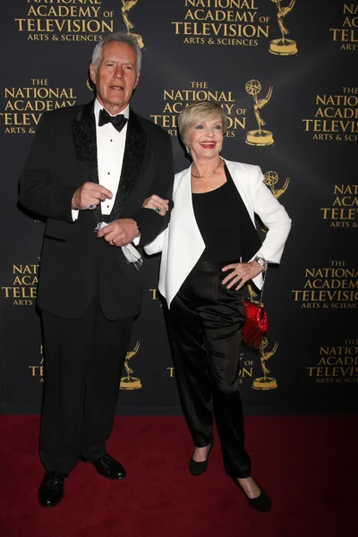 Alex Trebek, Florence Henderson — Stockfoto