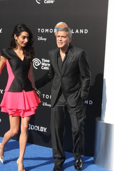 Amal Clooney, George Clooney — Stockfoto