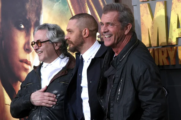 George Miller, Tom Hardy, Mel Gibson — Foto de Stock