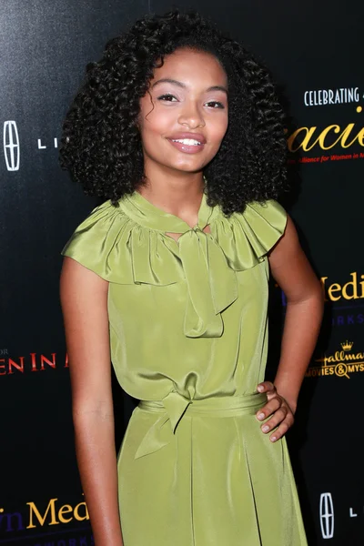 女演员 Yara Shahidi — 图库照片