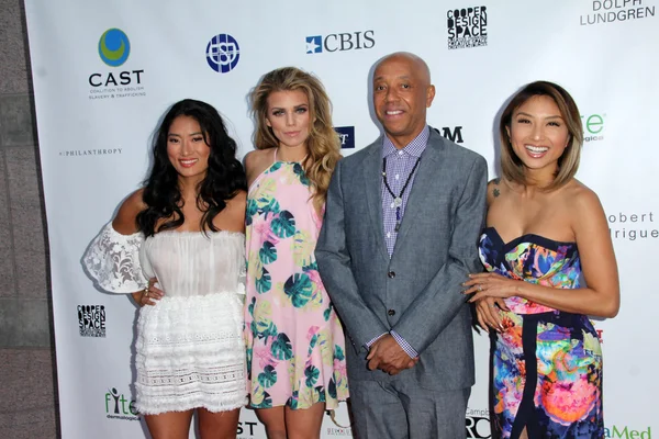 Chloe çiçek, Annalynne Mccord, Russell Simmons, Jeannie Mai — Stok fotoğraf