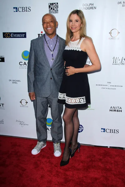 Russell Simmons, Mira Sorvino — Stock Photo, Image