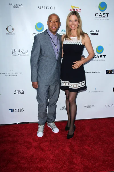 Russell Simmons, Mira Sorvino — Stockfoto