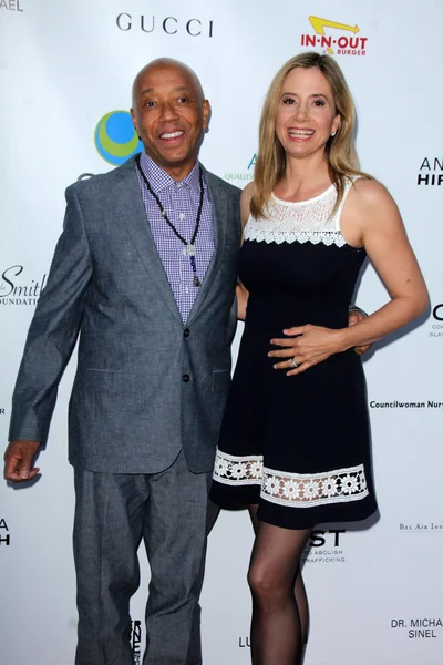 Russell Simmons, Mira Sorvino — Zdjęcie stockowe