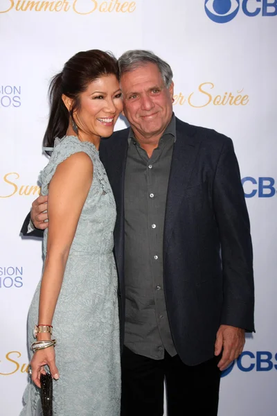 Julie Chen, Les Moonves — Foto de Stock