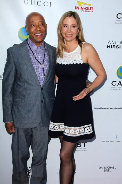 Russell Simmons, Mira Sorvino — Stock Photo, Image