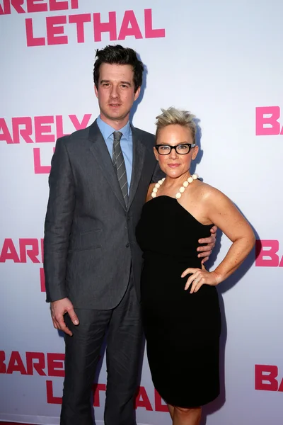 Rachael Harris, Christian Hebel — Stockfoto