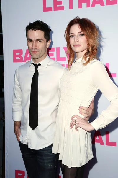 Samuel Witwer, Chloe Dykstra — Stock Photo, Image