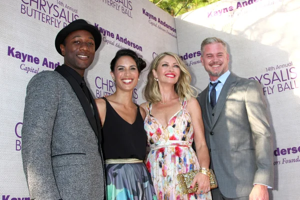 Aloe Black, Invitado, Rebecca Gayheart, Eric Dane — Foto de Stock