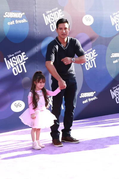 Mario lopez, daughte — Foto Stock