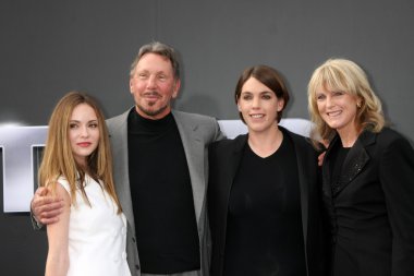 Megan Ellison (third from left), guests