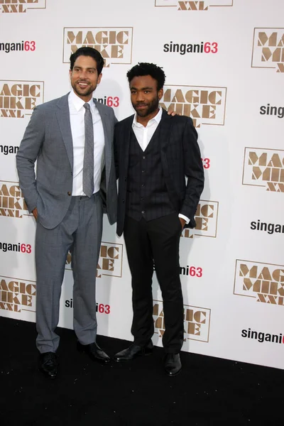 Adam Rodriguez, Donald Glover – stockfoto