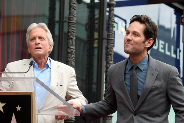 Michael Douglas, Paul Rudd — Stockfoto