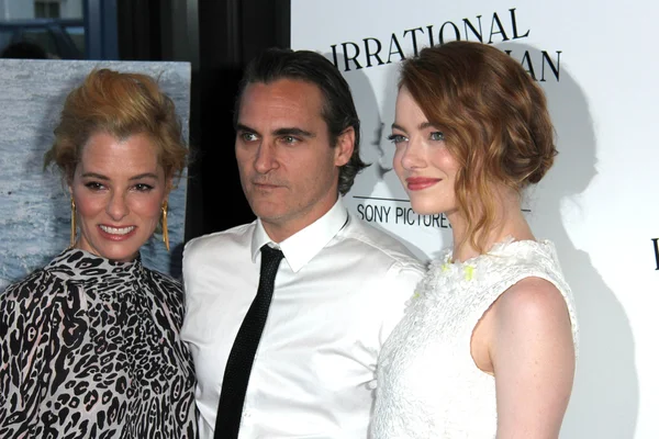 Parker Posey, Joaquin Phoenix, Emma Stone — Stockfoto