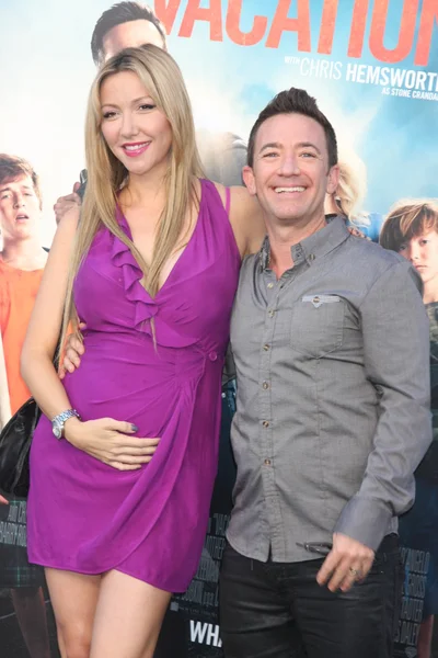 David Faustino e moglie — Foto Stock