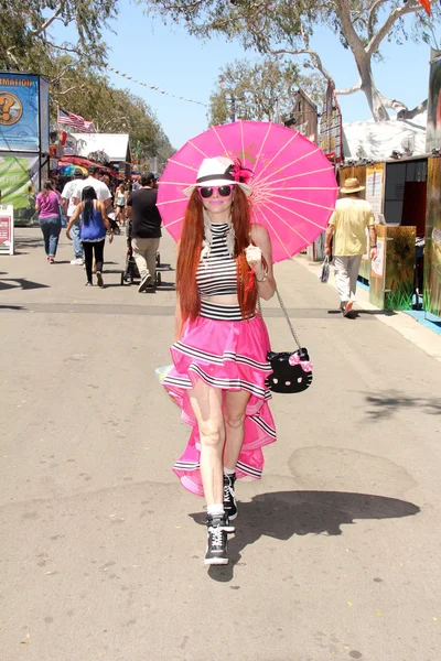 Phoebe Price at the Orange County Fair — Stock Photo, Image